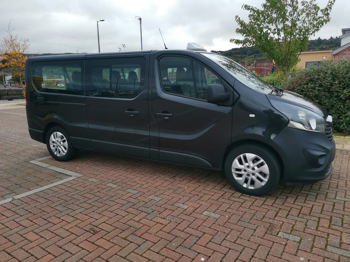 8-seater private hire minibus, side view